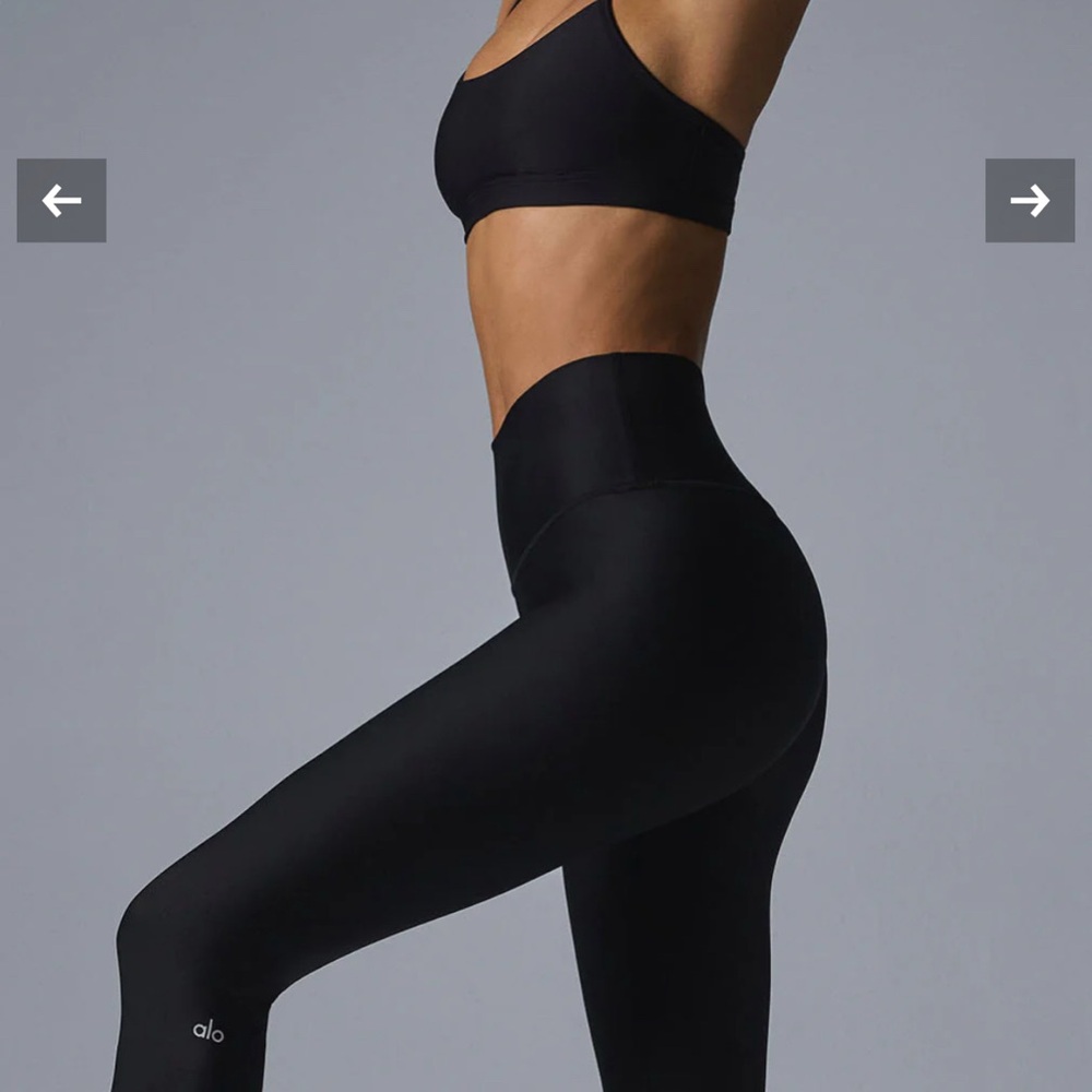 NWT ALO Yoga 7/8 High-Waist Airlift Leggings in Black (Size Small)